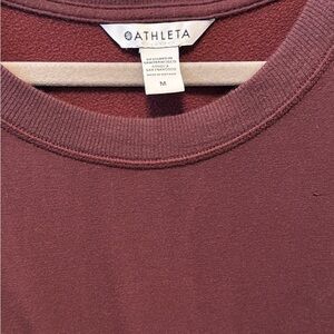 Athleta Burgundy Crewneck Pullover